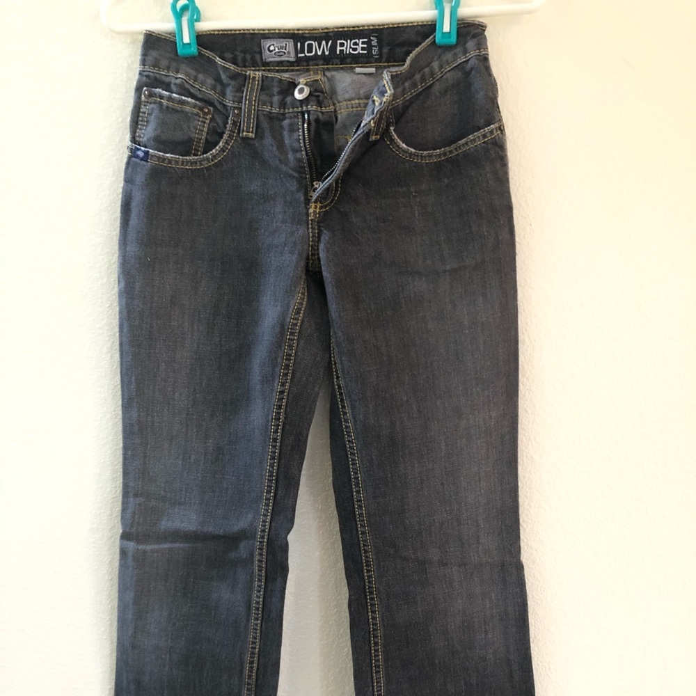 Cruel Girl Low Rise Black Jeans